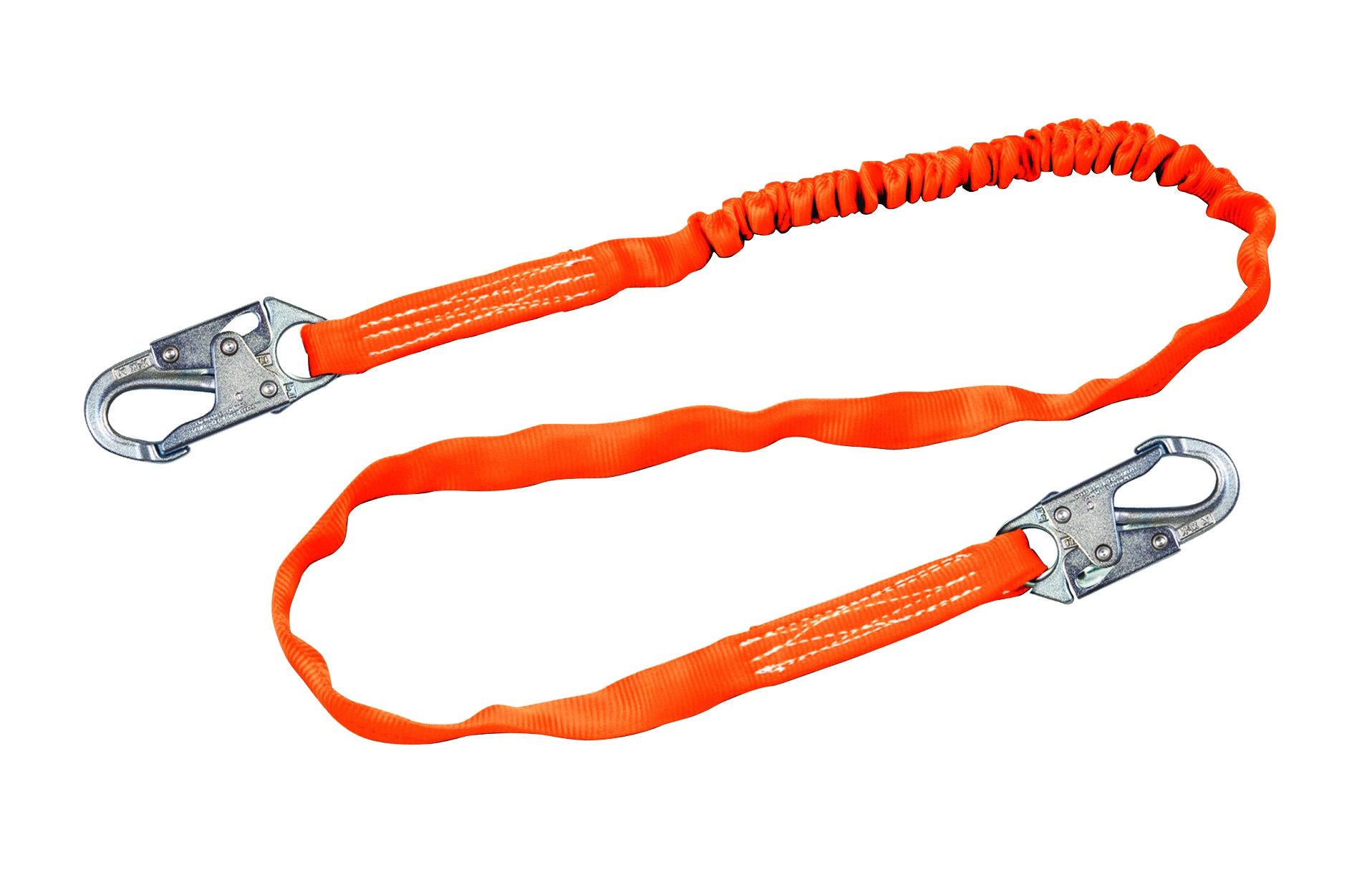 Tubular lanyard, single leg w/ snap hooks both ends